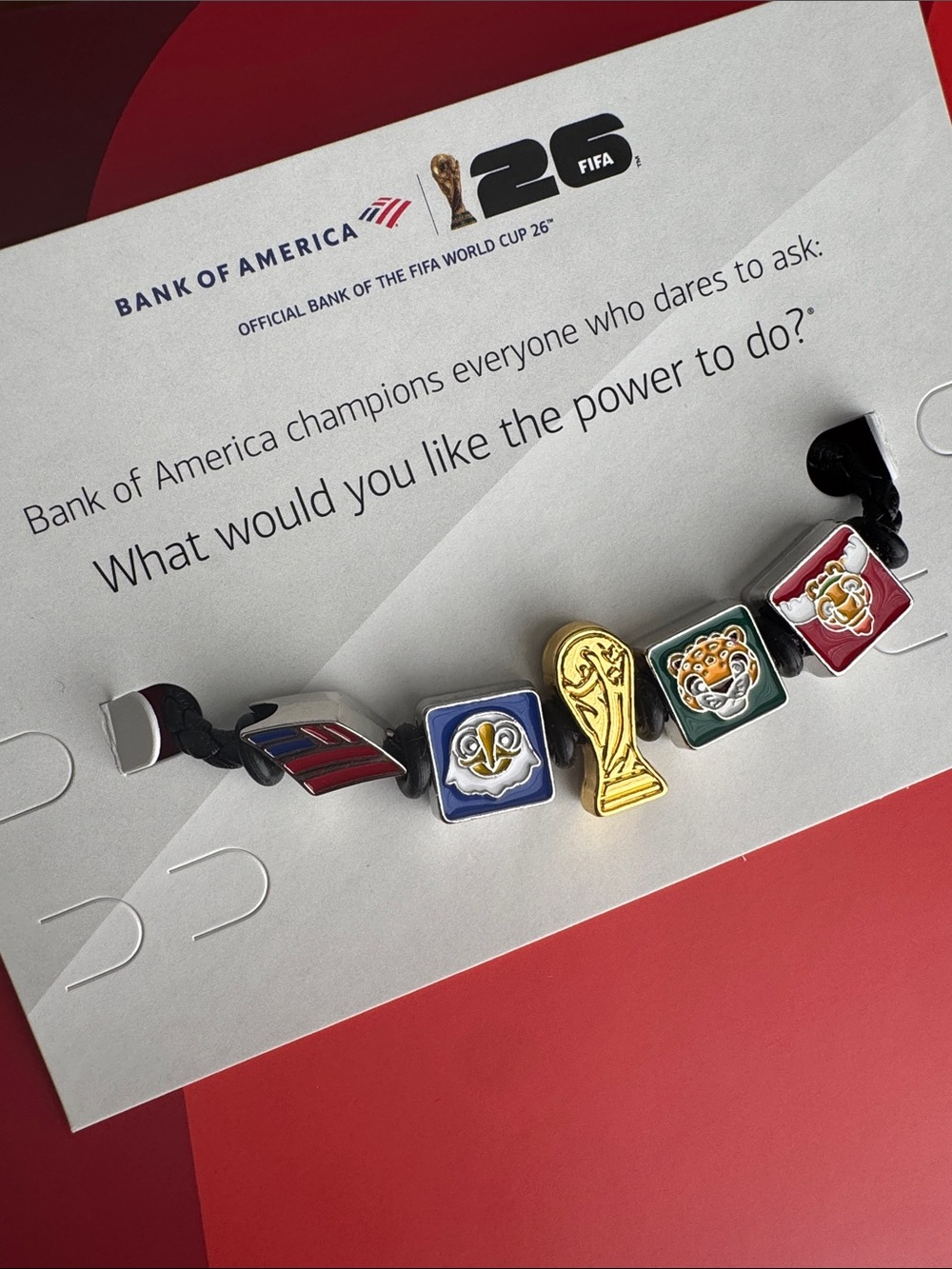 THE VIRAL BOA Bank of America FIFA World Cup Mascot bracelet
